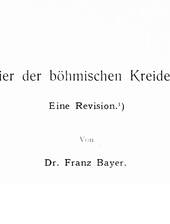 F. Bayer über Reptilien der böhmischen Kreide