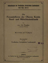 Einband A. Franke über Foraminiferen