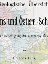 H. Laus: Geologische Übersichtskarte von Mähren & Schlesien, Tschechien