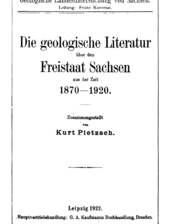 geowissenschaftliche Bibliographie für Sachsen 