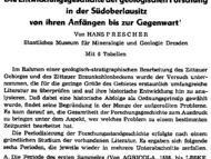 Wissenschaftsgeschichtliche Abhandlung u.a. über das Zittauer Sandsteingebirge